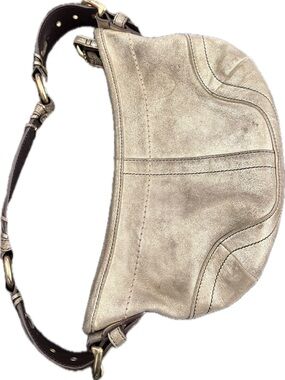 Coach Metallic Gold Leather Hobo Shoulder Bag